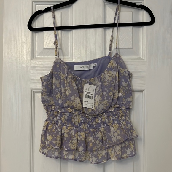 Astr Tops - Astr ruffled cami crop top blouse